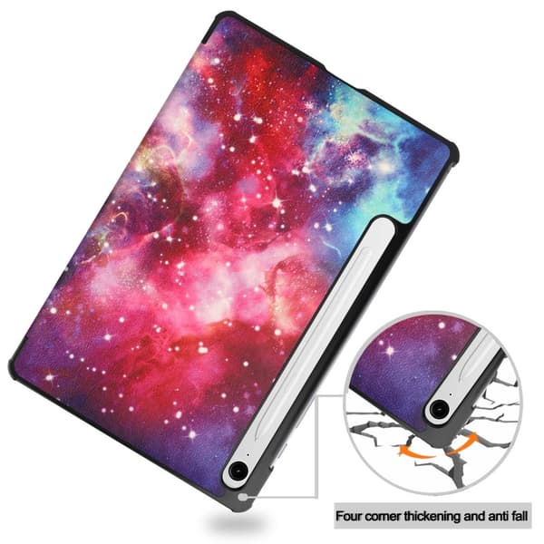 Slankt etui til Samsung Galaxy Tab S10 Lite / S10 FE / S9 FE - Space multifarve