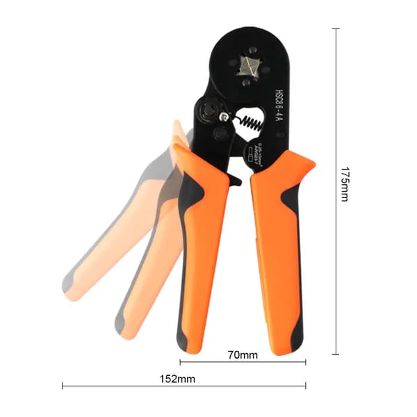 Automatic Cable Crimping Pliers 0.25-10 mm² with 1200 Ferrules 8 Sizes 621