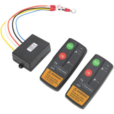 12V 24V Wireless Recovery Winch Remote Control Kit for Truck Jeep ATV SUV 75ft Combination Switch Controller Wireless Remote Control Switch Kit