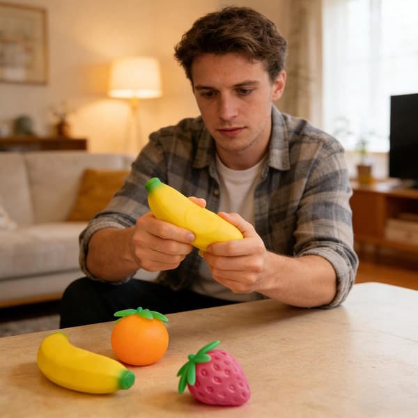 Squishy Frukt Sensoriske Leker Sett med 3