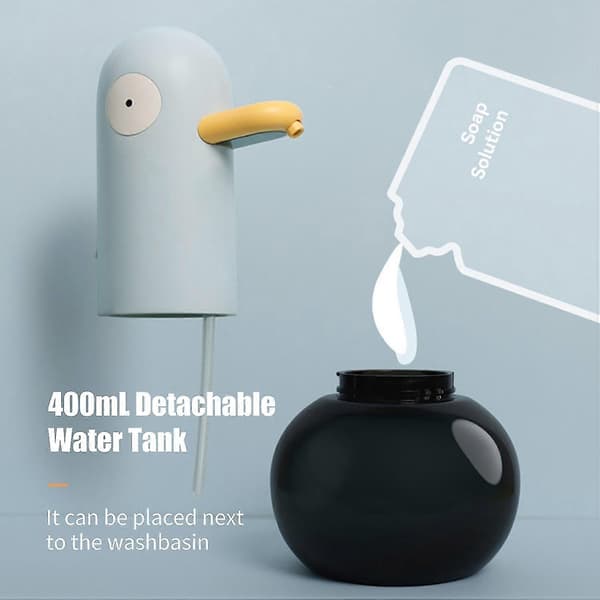 400 ml Andeformet Automatisk Skumsæbedispenser Berøringsfri Skumsæbedispenser USB Genopladelig De