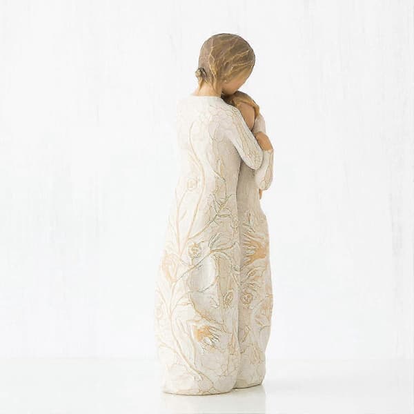 Willow Tree Nära mig, Uttrycker kärleksfulla relationer mellan mor och dotter, Skulpterad handmålad figur