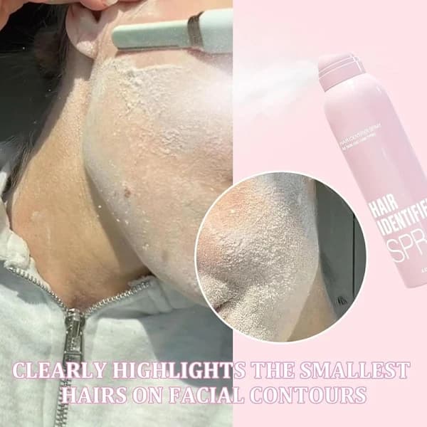 Håridentifikationsspray til Ansigts-Dermaplaning Barbering Kropshår Identificerende Spray
