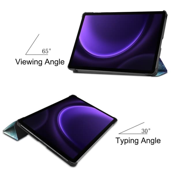 Slankt etui til Samsung Galaxy Tab S10 Lite / S10 FE / S9 FE - Space multifarve