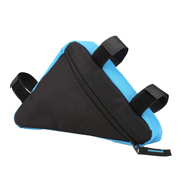Quick Release Front Sadel Cykeltilbehør Toprør Trekant Værktøjstaske (Sort&Blå)