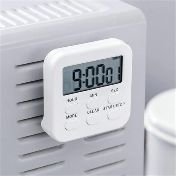 Magnetic Digital Kitchen Timer Loud Alarm Count Up/Down Clock with Foldable Stand Time Management Tool