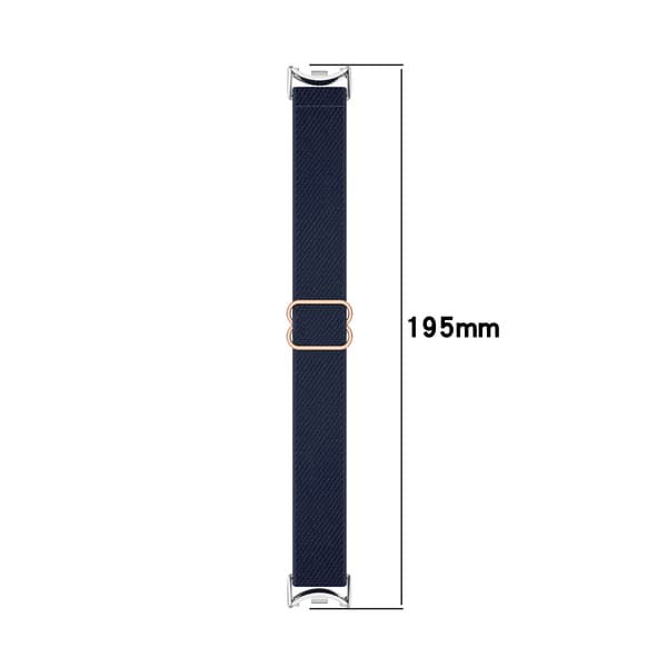 Xiaomi Mi Band 9/8/NFC Åndbart Nylonarmbånd Sort