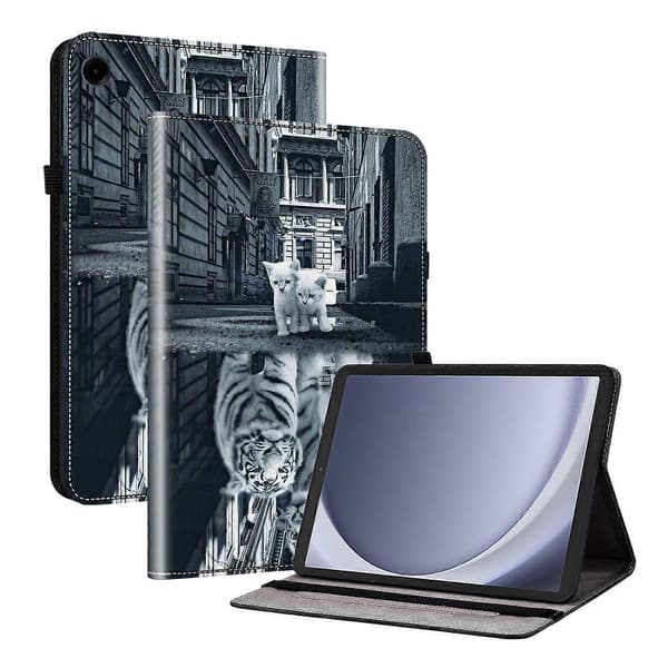 Kristaltekstur Malet Læder Tablet Cover - Perfekt For Samsung Galaxy Tab A9