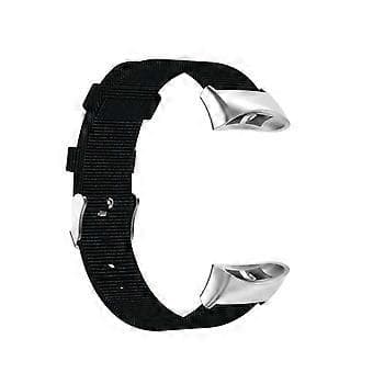 Nylon erstatningsrem til Garmin Forerunner 45 45S Swim 2 (Sort)