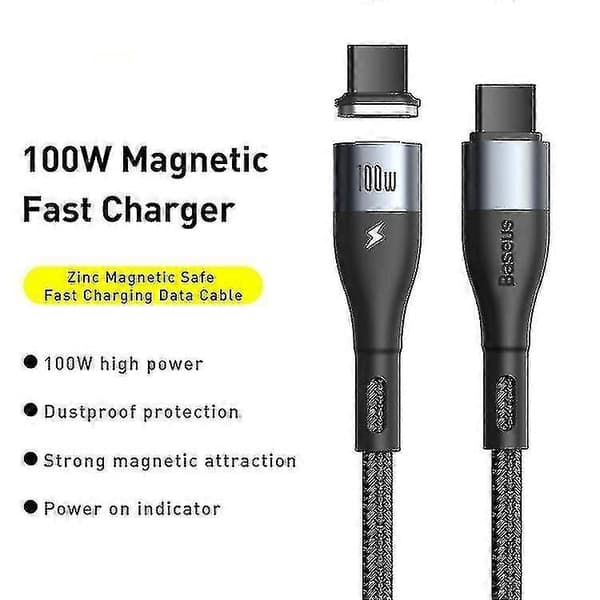 Baseus Catxc-q01 Sink Magnetisk Serie 100W PD USB-C / Type-C til USB-C / Type-C Hurtigladekabel