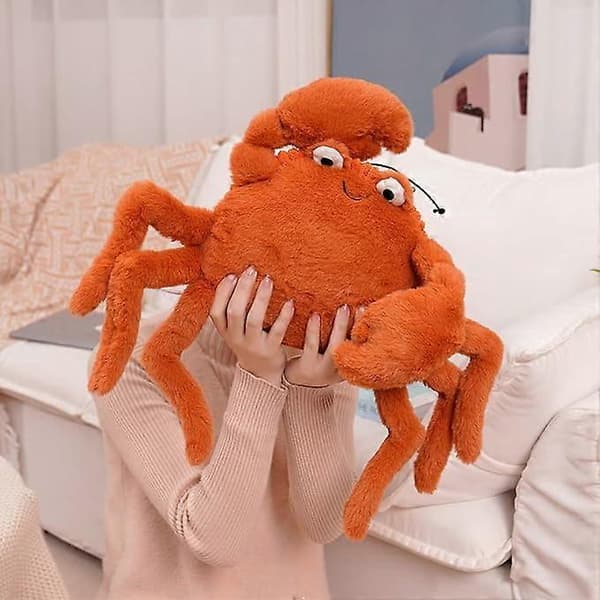 40 cm krabbe plysjpute, dyreplysjleketøy, sofapute, barnegave