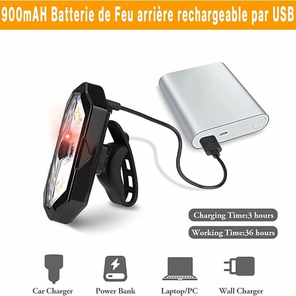 Bicycle Turn Signals and Taillight with Sound Effects, Wireless Remote Control