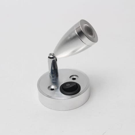12V LED Reading Light – 2 x 3W 220lm LED Bulbs 3000K Warm White Light Rotating Head for Angle Adjustment Easy Installation with Switch