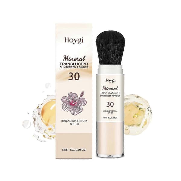 Hawaiian Tropic Mineral Translucent Solcremepudder m/ Børste SPF 30 2pcs