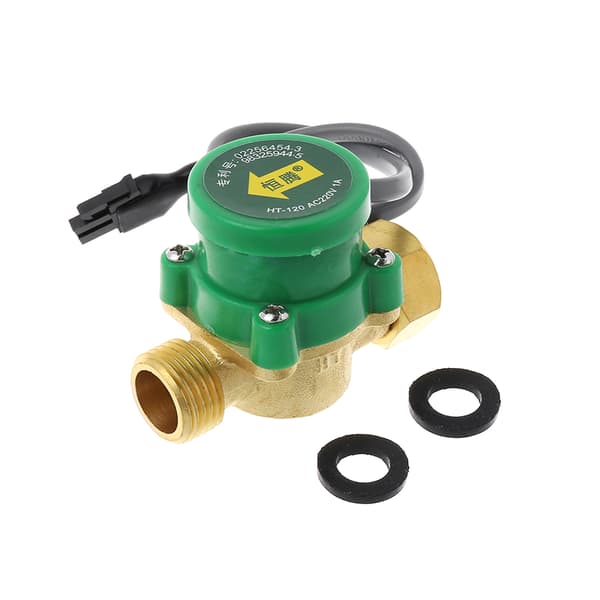 HT-120 G1/2 \"-1/2\" Hot and Cold Water Circulation Pump Booster Flow Switch 1.5A