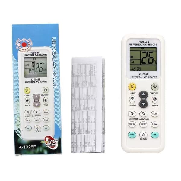 Universal Remote Control 1000 in 1 K-1028E Wireless Remote Control AC Digital LCD Remote Control fo