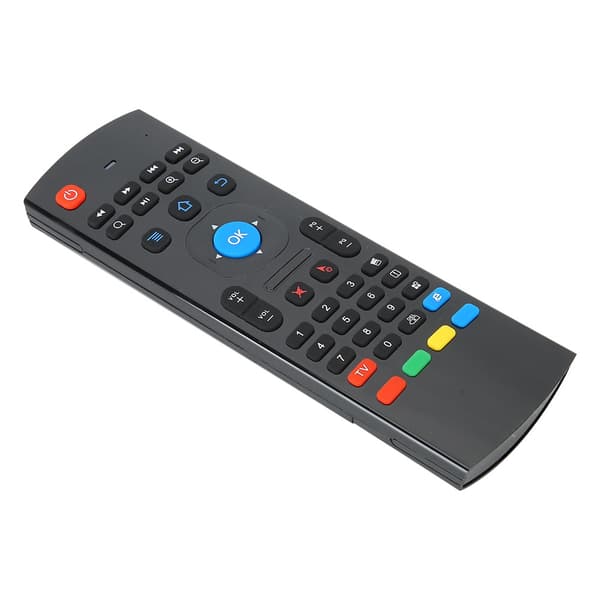 Double-sided Air Mouse Motion-Sensitive Remote Control 2.4G Wireless Keyboard for Computer Black