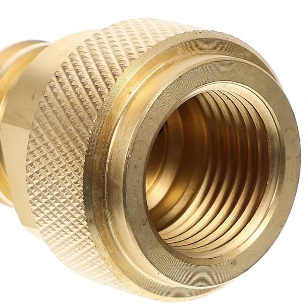 CO2-gasflaskeadapter i messing, bærbar sodavandsadapter til rør, 1 sæt