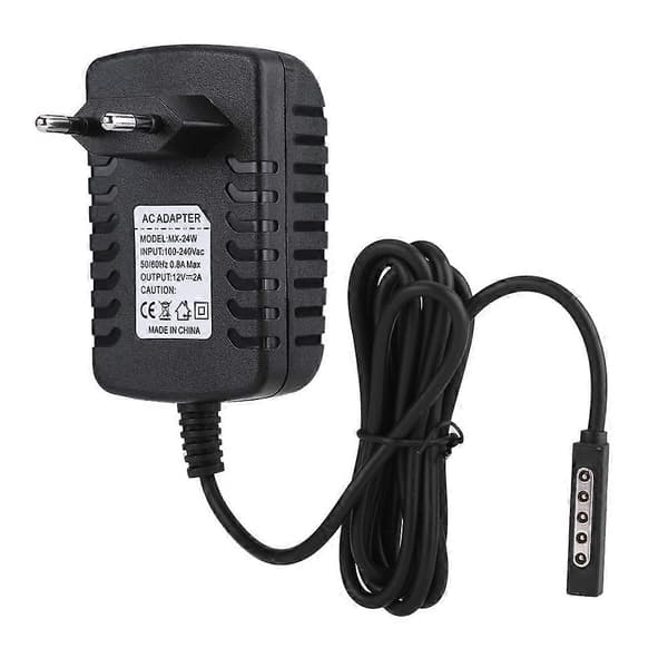 12V 2A Strømadapter Tabletoplader til Microsoft Surface RT/ RT2 med EU-stik 100-240V
