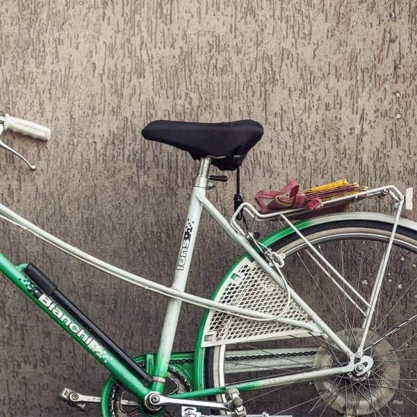 Vandtæt cykelsadelovertræk sort