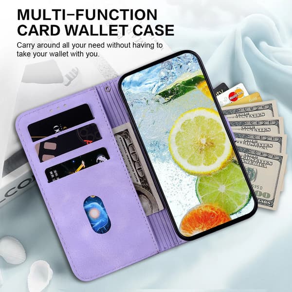 Double 8-format relief bracket card holder wallet case suitable for iPhone 7/iPhone 8/SE (2020), made of PU leather material