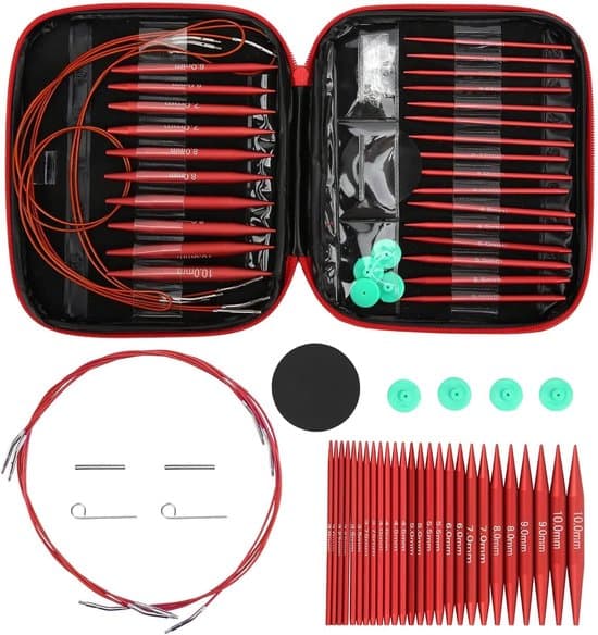 Knitting Set Handmade DIY Knitting Detachable Interchangeable Circular Knitting Needles Sweater Needles DIY Knitting Tools