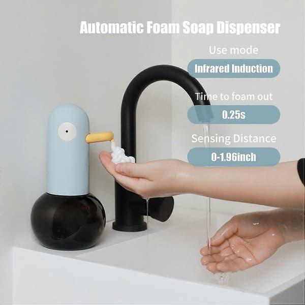 400 ml Duck-shaped Automatic Foam Soap Dispenser Touchless Foam Soap Dispenser USB Rechargeable De