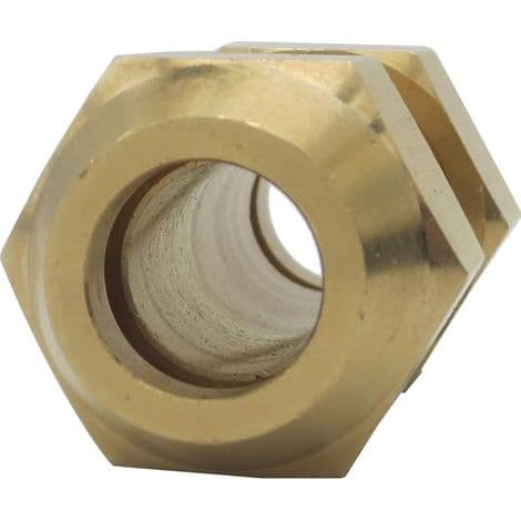 Air Conditioning Hose Extension - Double Intermediate Coupling Free Solder Head Copper Pipe Diameter from 6 to 19 mm Expanded Nut (15.58 mm)