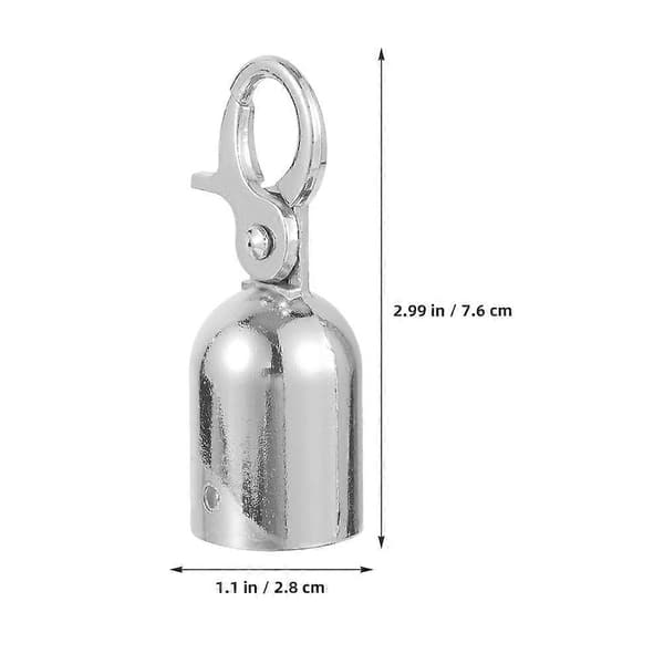 Repsträckare 3-pack, repstopp i silverfärgad aluminiumlegering för ledstänger, avspärrningar, säker fixering