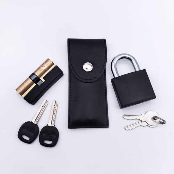 17 Piece Locksmith Stainless Steel Lock Pick Set Practice Lock Tools Lock Picking for Beginners