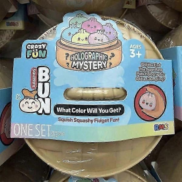 Crazy Fun Rainbow Mystery Squishy Bun (Random Colors) Sparkling Virus A R