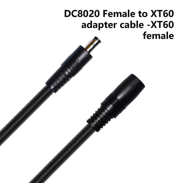 DC5521 til DC8020 Strømadapterkabel, 5.5x2.1mm Han til DC8020 Hun Kabel til Solenergiomdannelse og Udendørs LED-belysning, 15cm