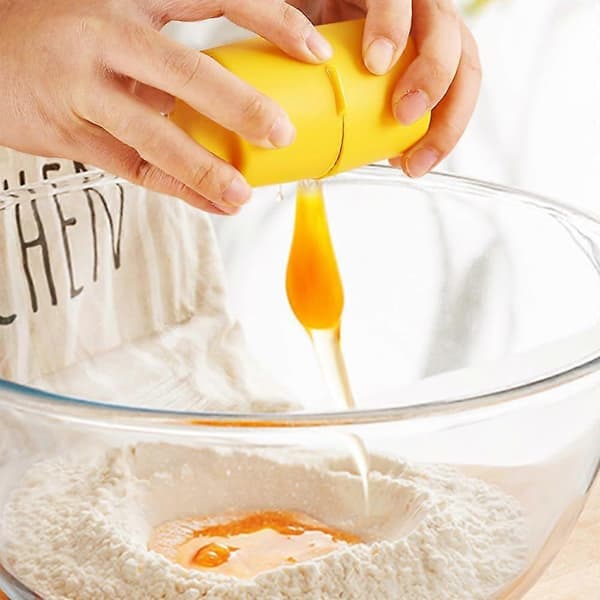 3-pakning Eggeskallåpner, 2025 Ny Eggknuser for Rå Egg, Håndholdt Eggbryter Multifunksjonell Eggkutter Eggknuser og Separator