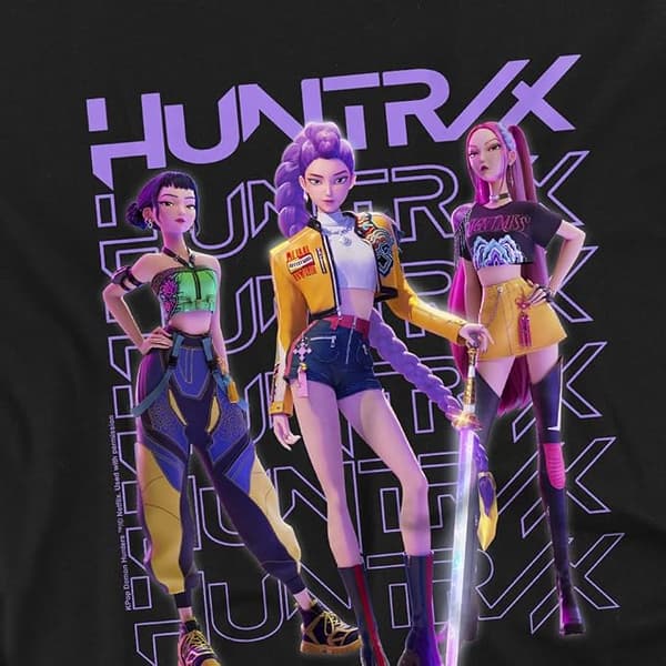 K-Pop Demon Hunters T-shirt sort-FX- sort