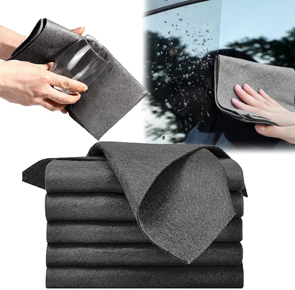Thick Magic Cleaning Cloth, Reusable Traceless Microfiber Cloth