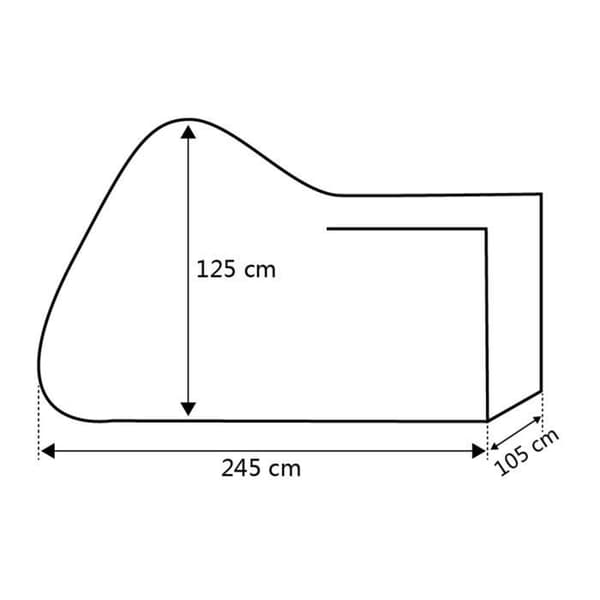 Motorcycle Cover - Waterproof Polyester Sun/Dust Protection Size XXL Black One Size