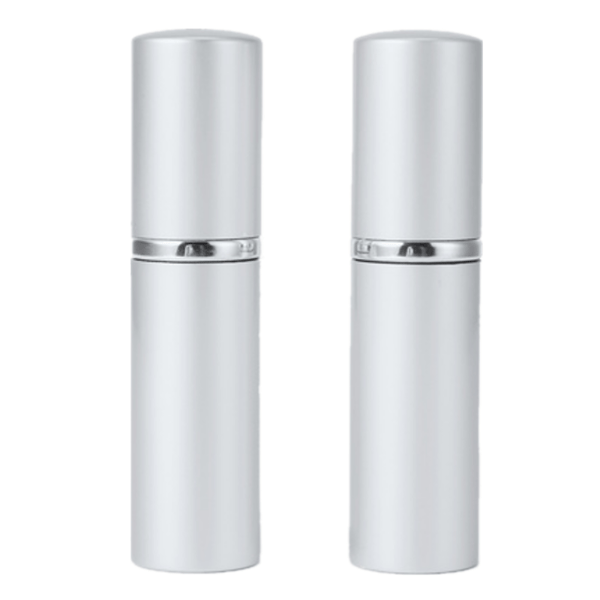Mini täyttöpullot hajuvesille 2 kpl hopea 5 ml hopea