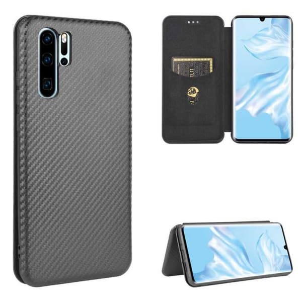 Huawei P30 Pro Flip-kotelo korttipaikalla CarbonDreams