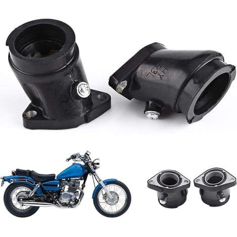 2pcs Motorcycle Carburetor Intake Adapter for CA250 CMX250 CMX250C (Rubber)