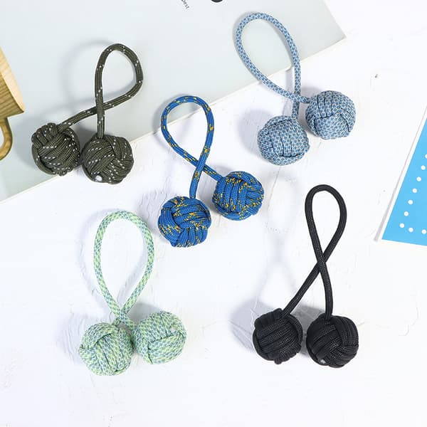 Bollar Begleri Fingerfärdighet Paracord Stress Extrem Fingerleksaker Light blue