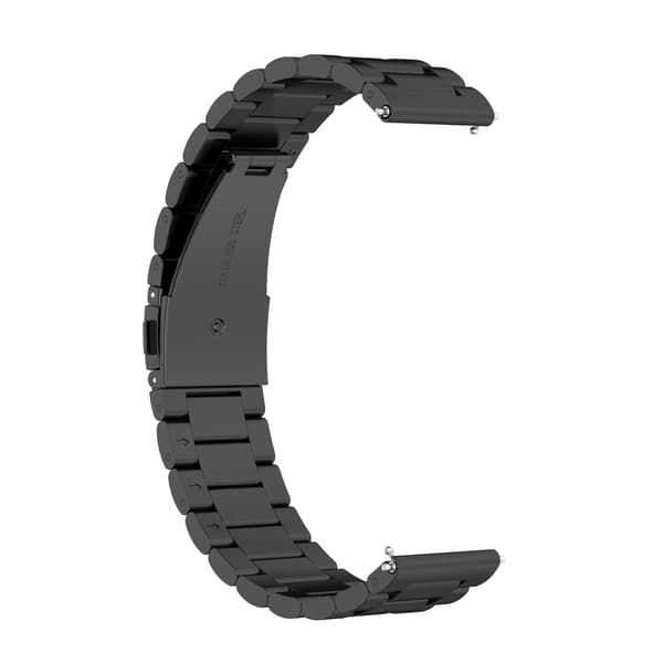Urrem 22 mm Huawei Watch GT/Magic/TicWatch Pro rustfrit stål Sort