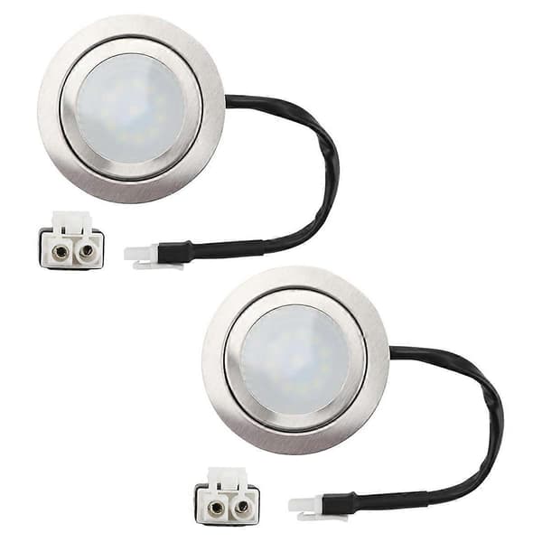 12V DC 2W Range Hood Lights with EL Male Plug, 2-Pack Hole Cabinet Stove LED Lamp Recessed, Kitchen Light