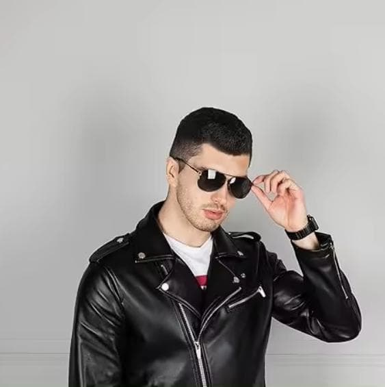 Unisex Polariserede Pilot Solbriller UV400 Beskyttelse V101 Sort