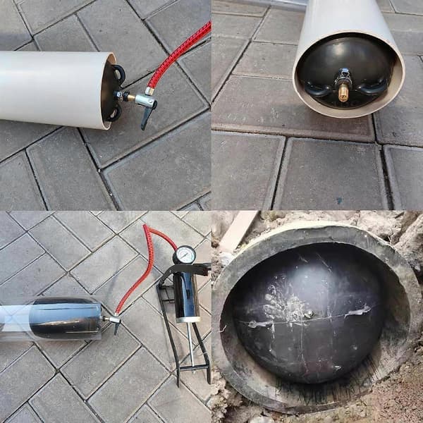 Inflatable Pipe Plug Drain Test Plug Premium Efficient Professional, Easy to Use