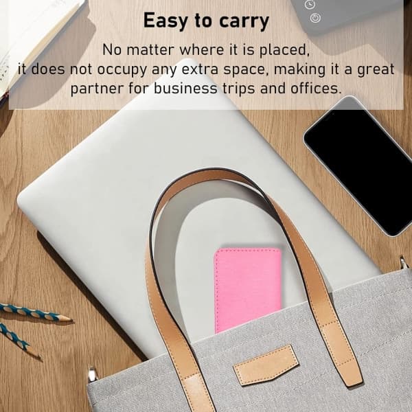 Visitkortholder i læder med magnetlås