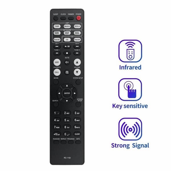 Fjernkontroll Erstatning RC-1163 For DENON AV-mottaker