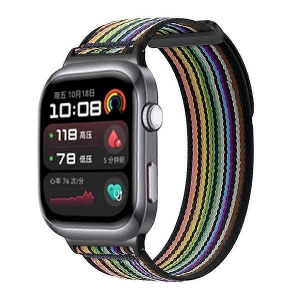 Til Huawei Watch D2 Nylon Urrem Justerbar Erstatningsrem - Blågrå Multicolor