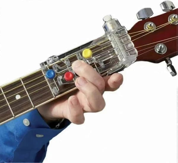 Guitar Learning System Chord Learning Tool til Guitar Trainer Begyndere, Guitar Practice Aid til Voksne - Guitar Tilbehør Eliminerer Finger P