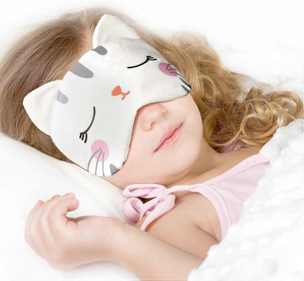 Sött Sovmaskset med 3 Ögonmasker för Barn (Katt)
