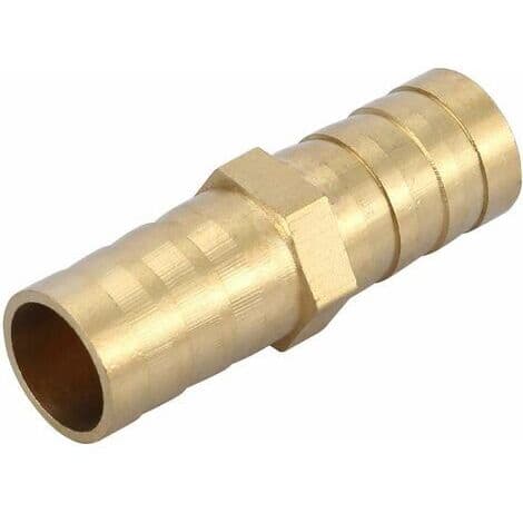 Lige modhageforbindelse, tovejs lige slangeadapter messingrørfitting samlingsrørfitting 10 mm (10 mm 5 stk.)